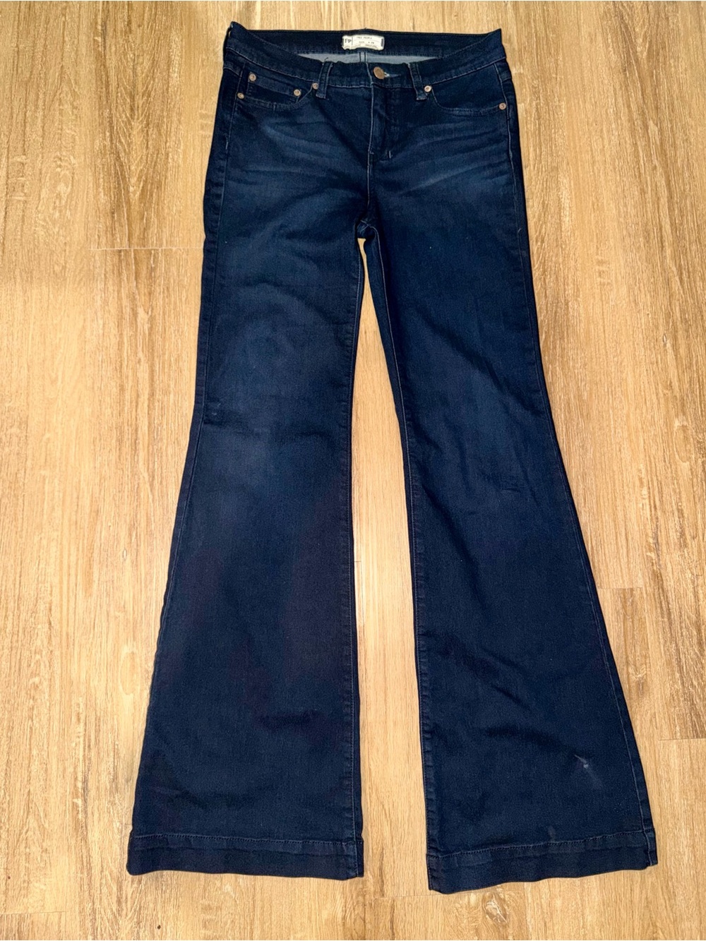Free People | Free People Dark Denim Flare Jeans